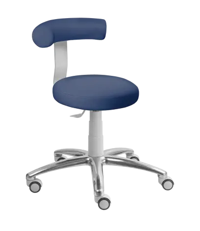 LZ83 G - V stolička otočná, výška sezení 54-74 cm, koženka SILVERTEX - koženka modrá 30512